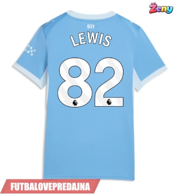 Lacne Ženy Futbalové dres Manchester City Rico Lewis #82 2026-27 Krátky Rukáv - Domáci